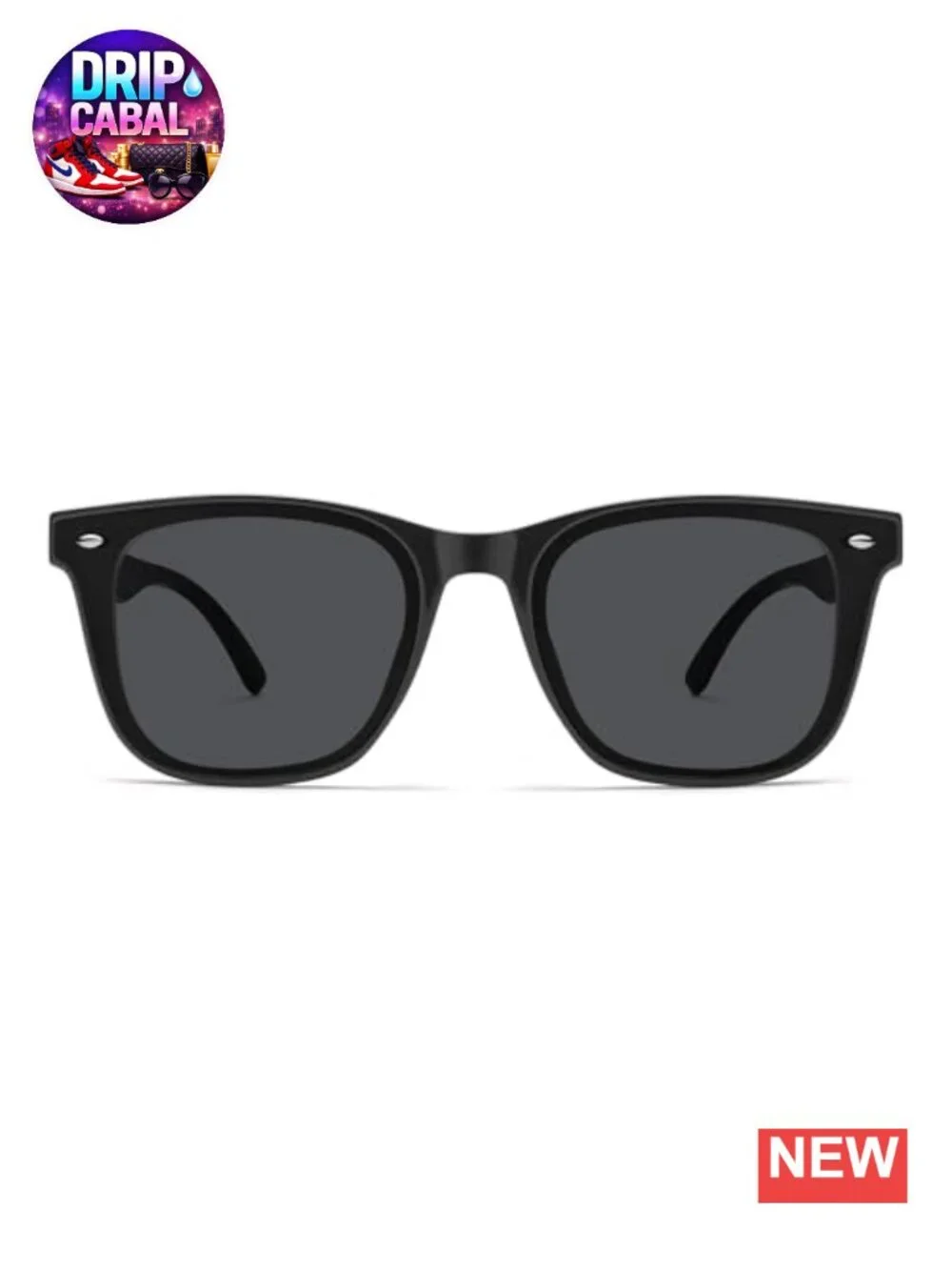 Oversized Square Sunglasses UV400 Protection Retro Low Bridge Fit Unisex